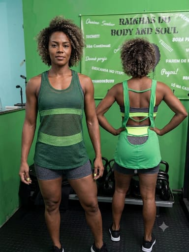 Look Fitness Feminino Prontos (Blusa e Conjunto M) Outlet